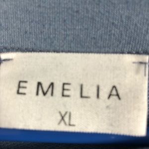 Xl grey blue long sleeve off the shoulder